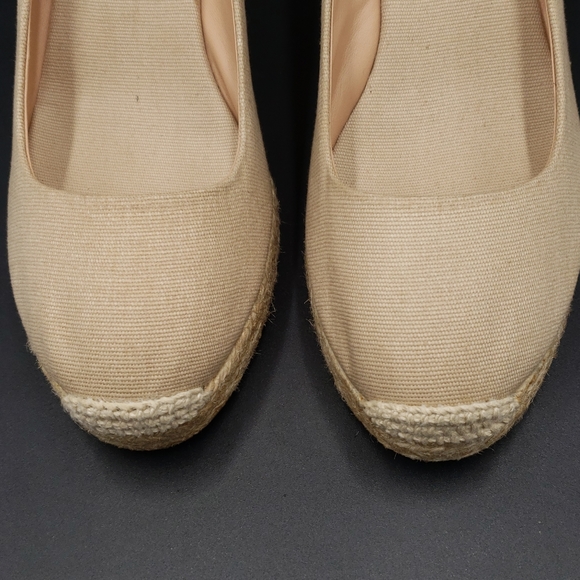 J. Crew Seville espadrille wedges canvas. NWOT size 8 - Picture 10 of 13